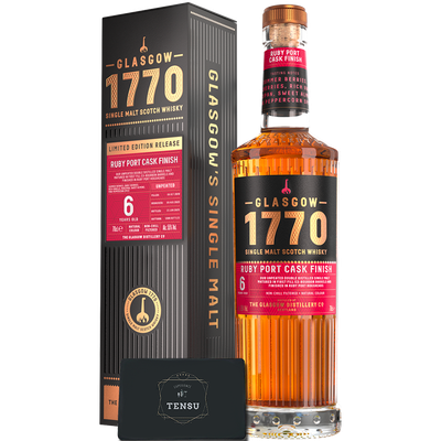 Glasgow Distillery 1770 6Y - Batch 1 (2018-2025) 1st Fill Bourbon &amp; Ruby Port Cask 55.0 "OB"