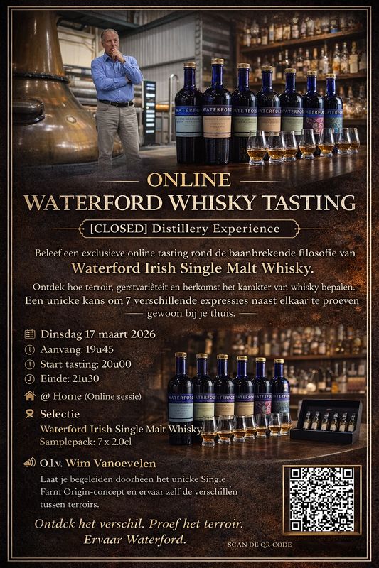 #95 Waterford - Zoom Whisky Tasting (Dinsdag 17 maart 2026)