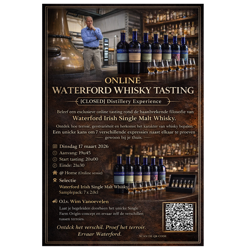 #95 Waterford - Zoom Whisky Tasting (Dinsdag 17 maart 2026)