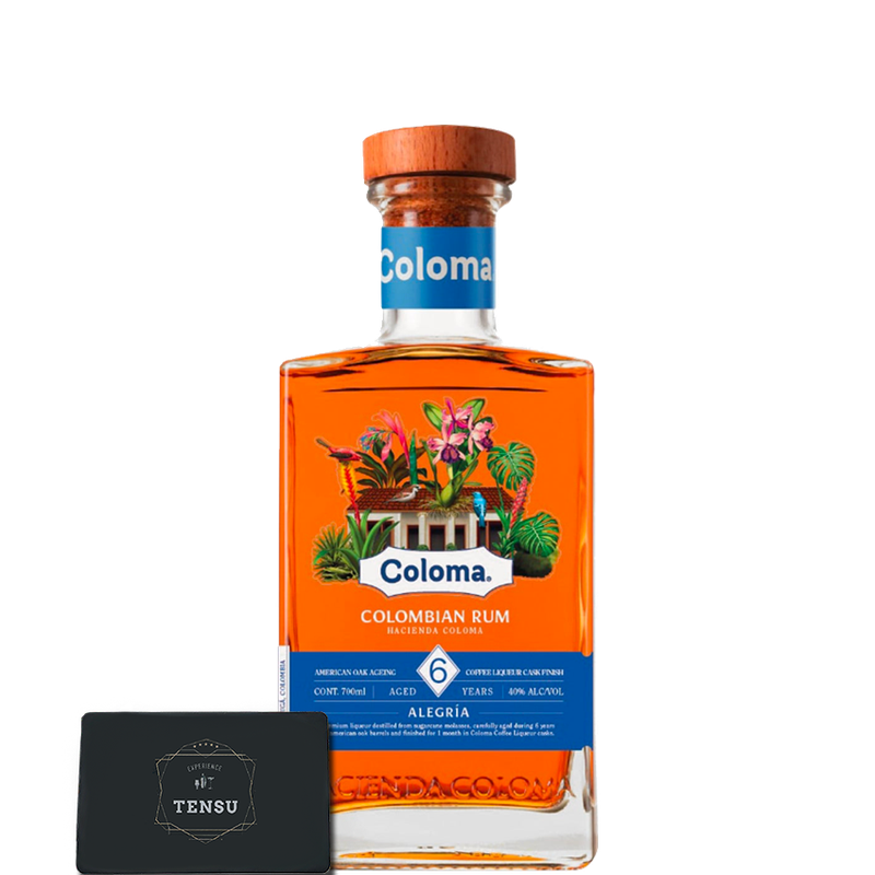 Coloma Colombian Rum 6Y Alegria - American Oak &amp; Coffee Liqueur Cask Finish 40.0 "OB"