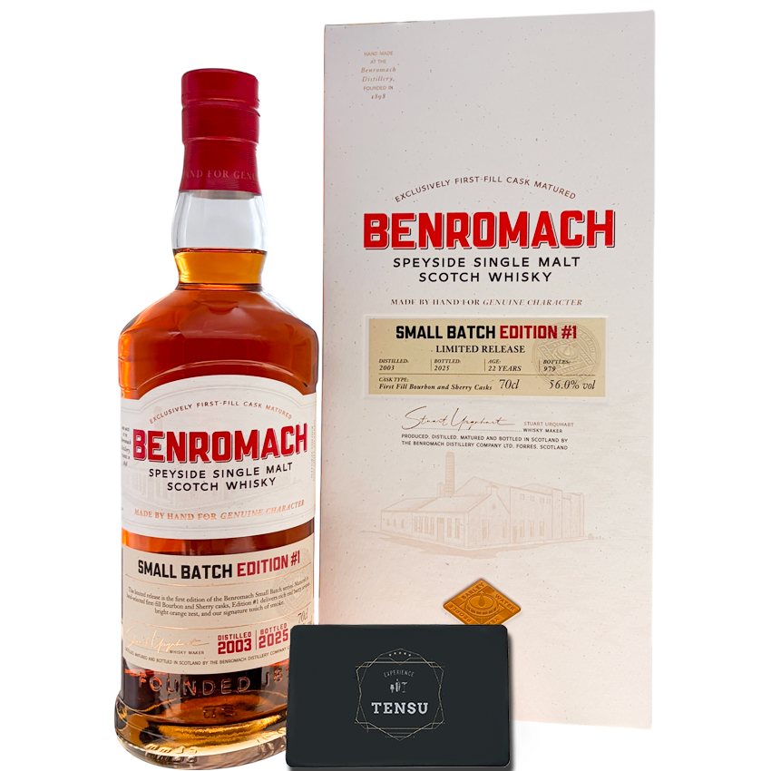 Benromach 22Y Small Batch Edition #1 (2003-2025) 1st Fill Bourbon &amp; Sherry Casks 56.0 "OB"