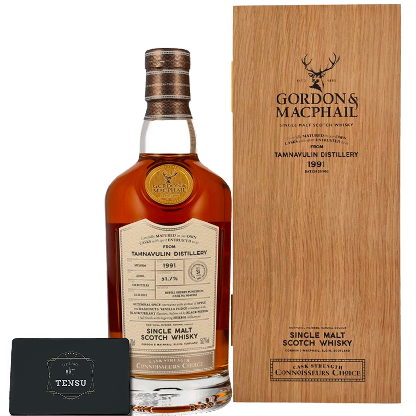 Tamnavulin 31Y (1991-2022) Refill Sherry Puncheon Batch 23/002 51.7 Connoisseurs Choice "Gordon &amp; MacPhail"