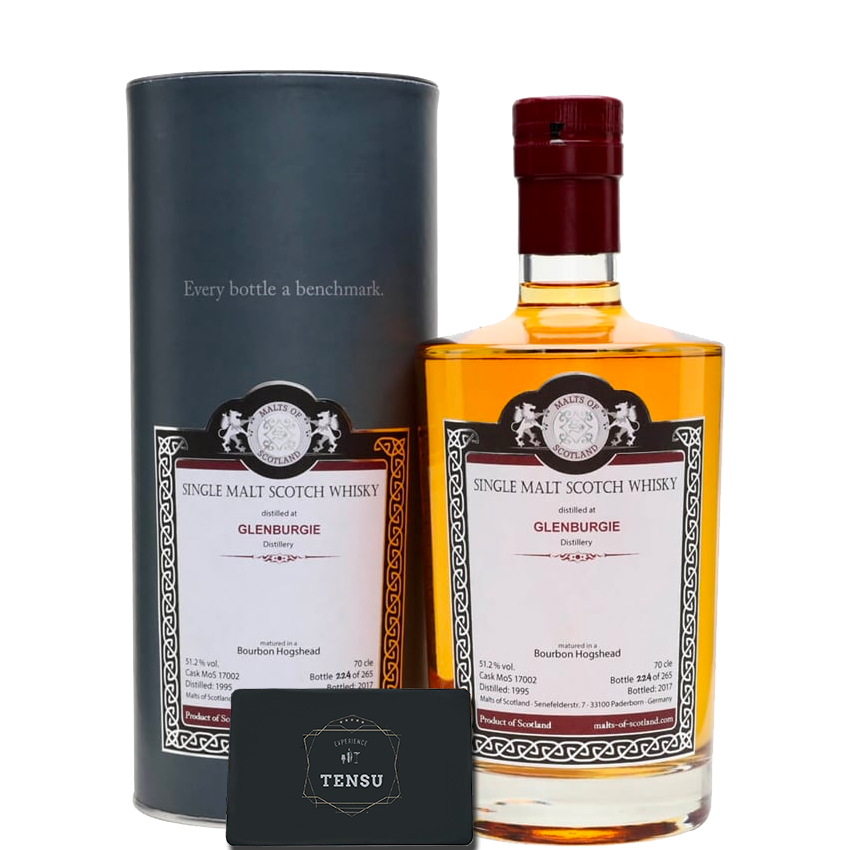 Glenburgie 22Y (1995-2017) Bourbon Hogshead 51.2 "Malts of Scotland"