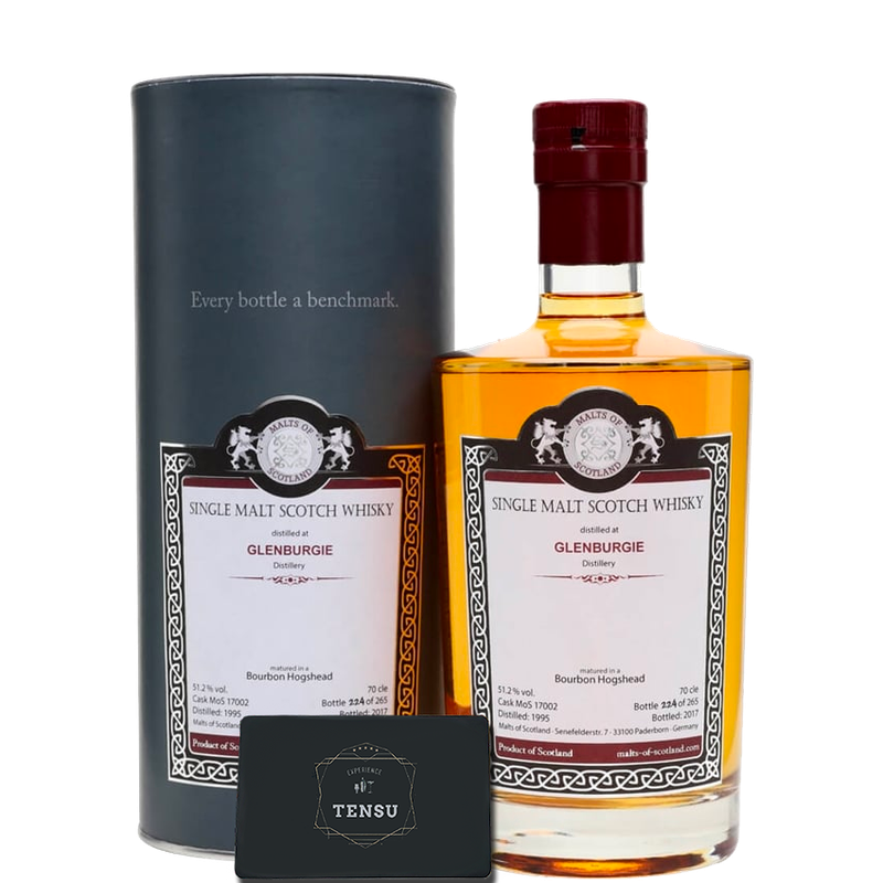 Glenburgie 22Y (1995-2017) Bourbon Hogshead 51.2 "Malts of Scotland"