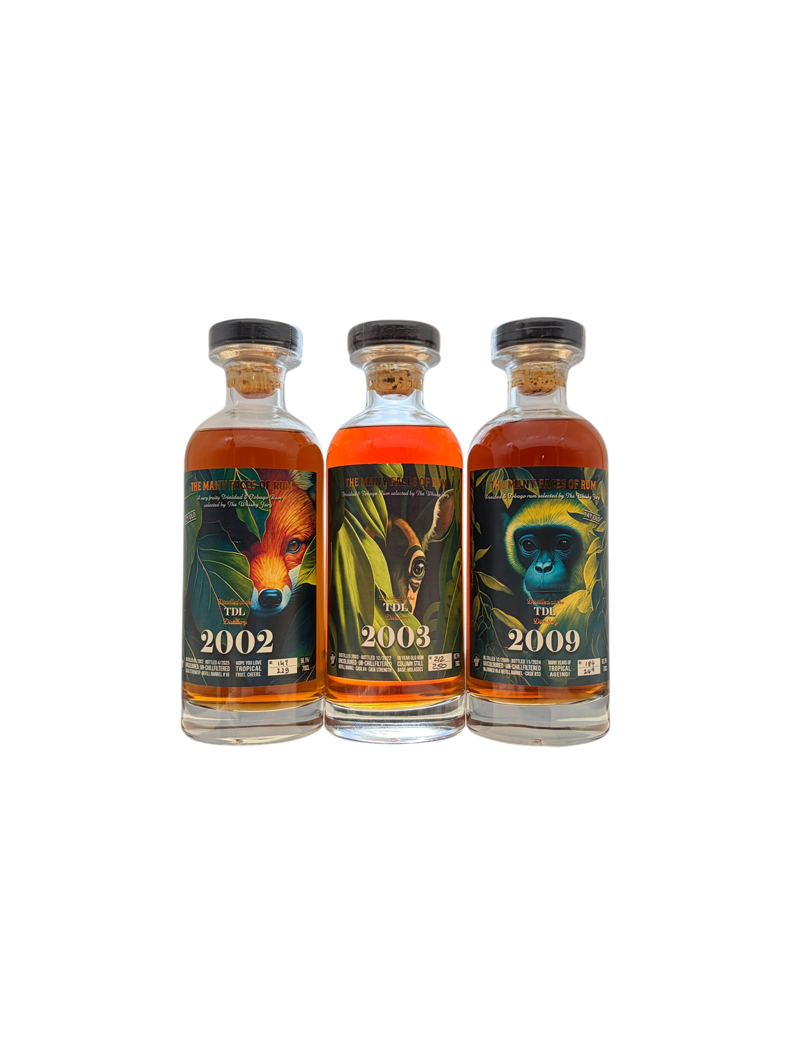 Lot 3x70CL TDL 2002, 2003 &amp; 2009 SC TMFR "The Whisky Jury"