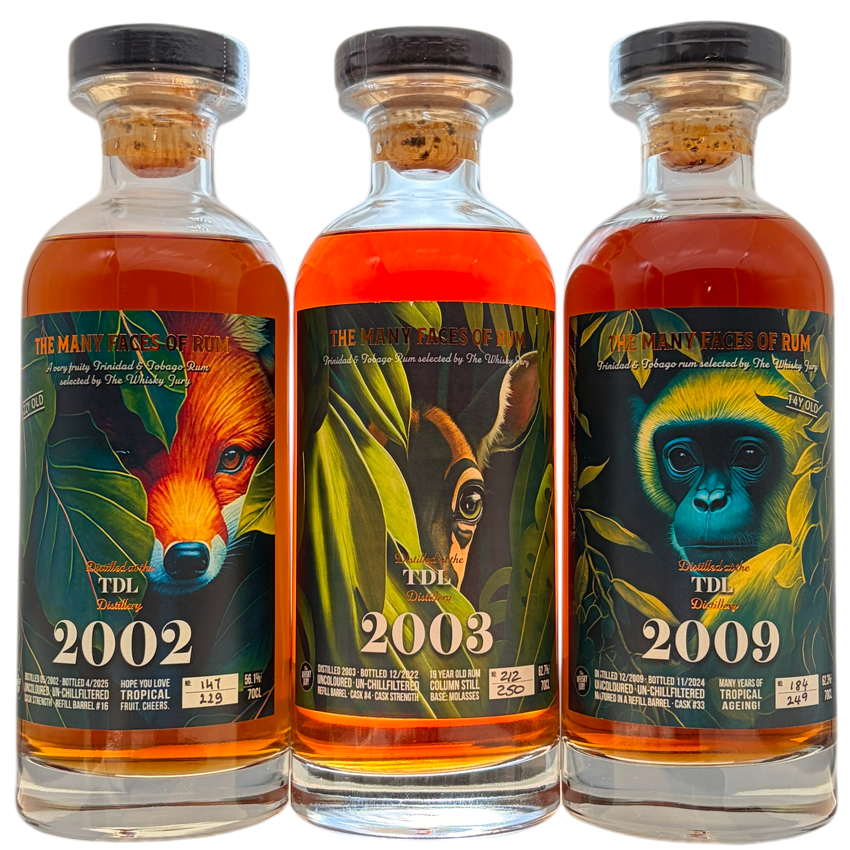 Lot 3x70CL TDL 2002, 2003 &amp; 2009 SC TMFR "The Whisky Jury"