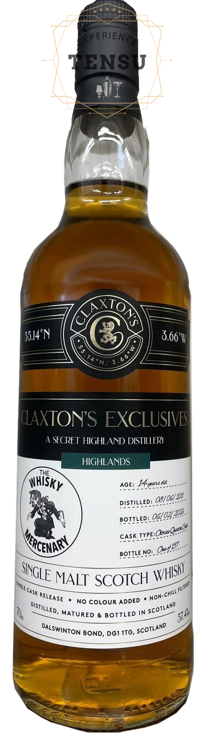 Secret Highland (Clynelish) 14Y (2011-2026) Oloroso Quarter Cask 57.4 The Whisky Mercenary Exclusive "Claxtons"