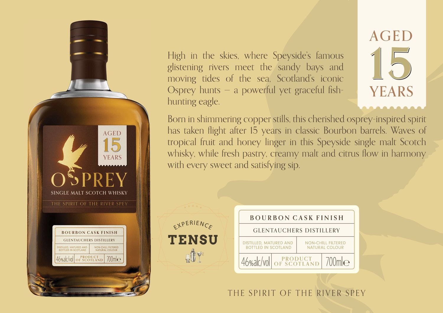 Glentauchers 15Y - Bourbon Cask Finish 46.0 Osprey "Aceo"