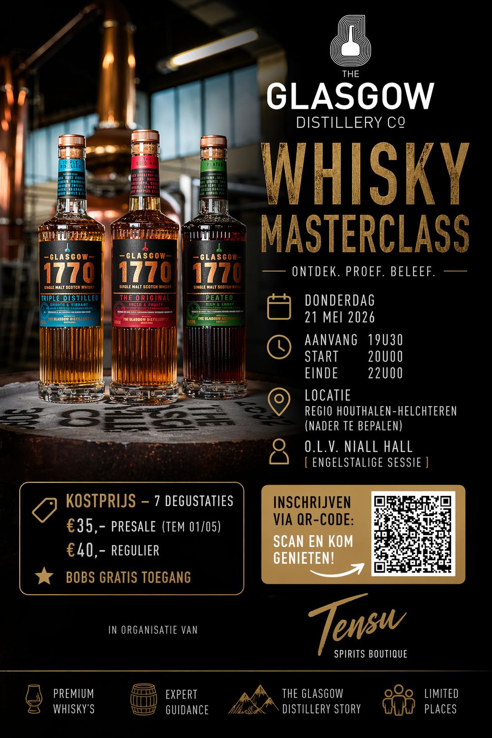 The Glasgow Distillery - Live Whisky Masterclass [tem 21/05]
