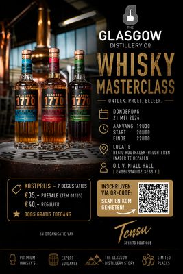 The Glasgow Distillery - Live Whisky Masterclass (21/05)