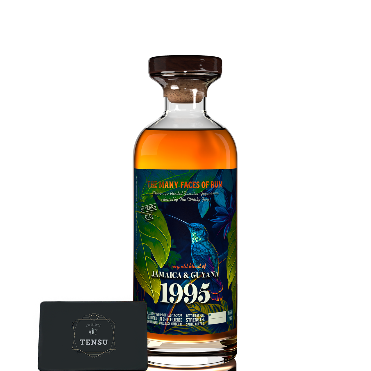 Jamaica &amp; Guyana 30Y Blended Rum TMFOR (1995-2025) Refill Wood 45.5 "The Whisky Jury"