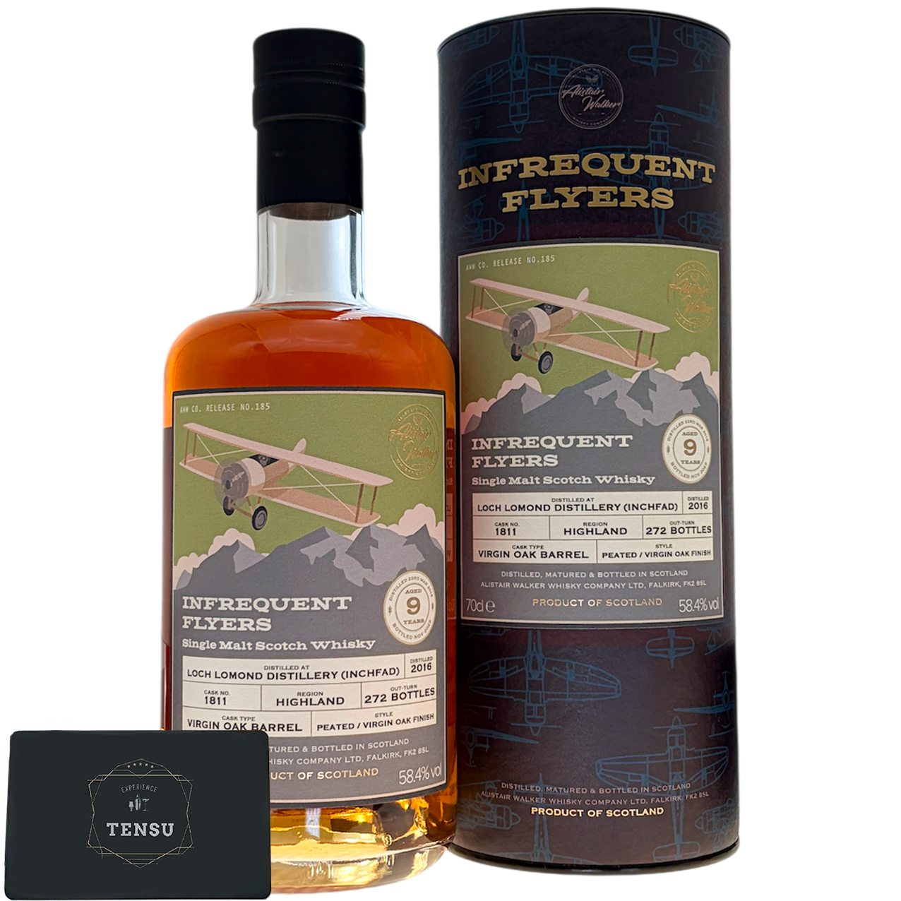 Inchfad / Loch Lomond 9Y (2016-2025) Peated / Virgin Oak Barrel 58.4 IFF N°185 "Alistair Walker Whisky Company"