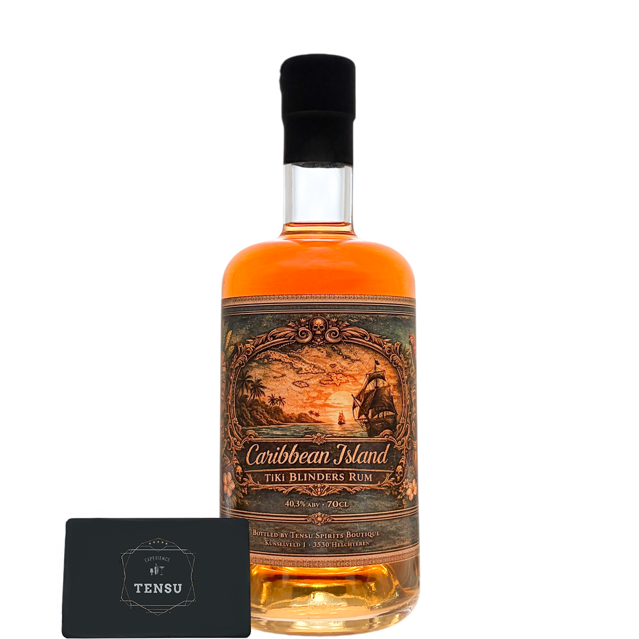 Caribbean Island - TiKi Blinders Rum (Batch 1) 40.3 "Tensu Spirits Boutique"