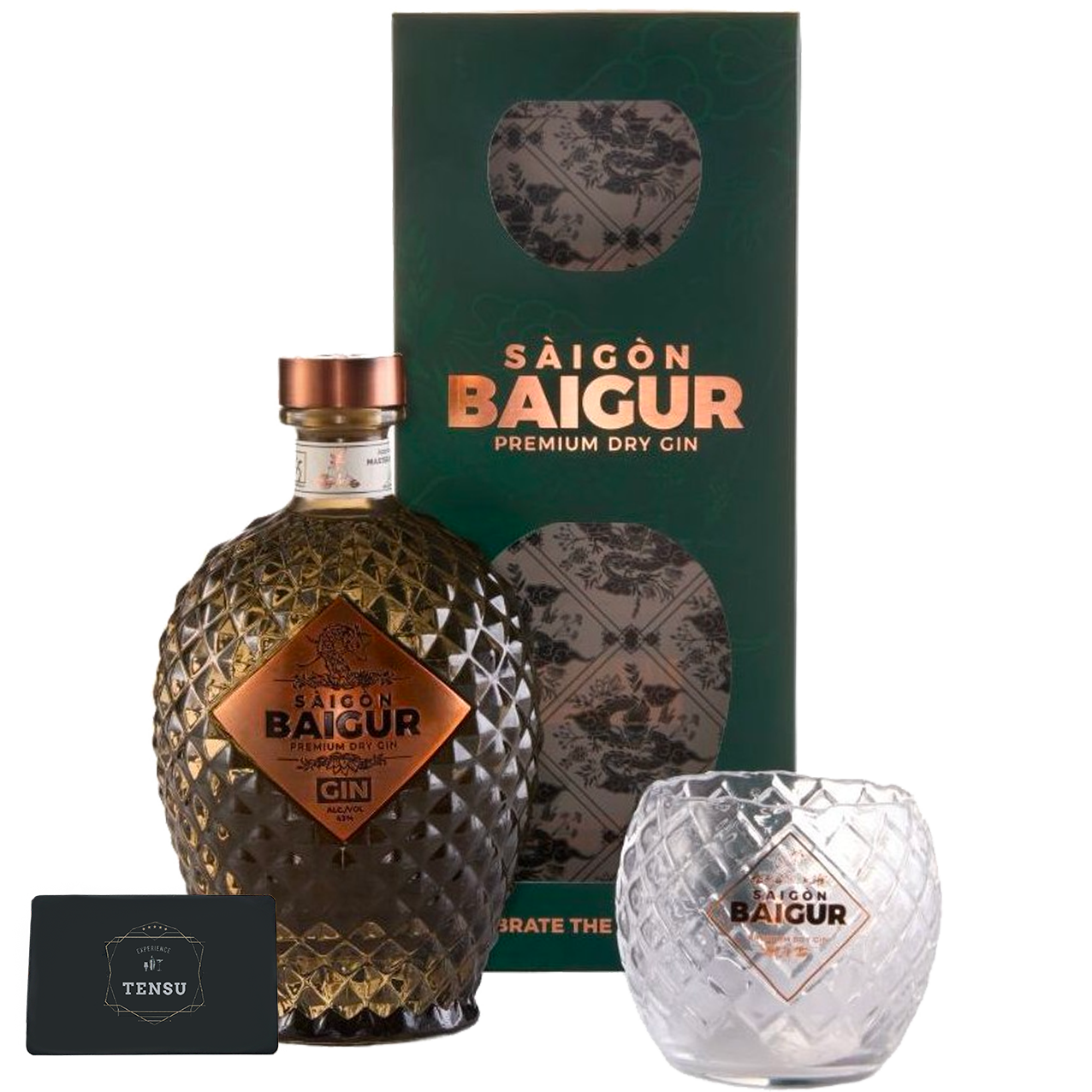 Saigon Baigur Premium Dry Gin 43.0 (Giftpack Tumbler)