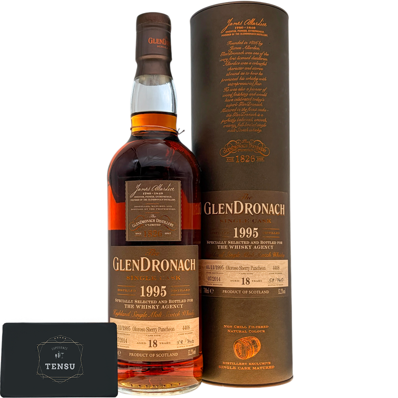 GlenDronach 18Y (1995-2014) Oloroso Sherry Puncheon 52.2 "For The Whisky Agency"