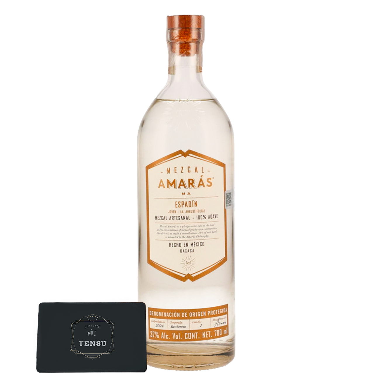 Mezcal Amarás Espadin 100% Agave 37.0 "OB"
