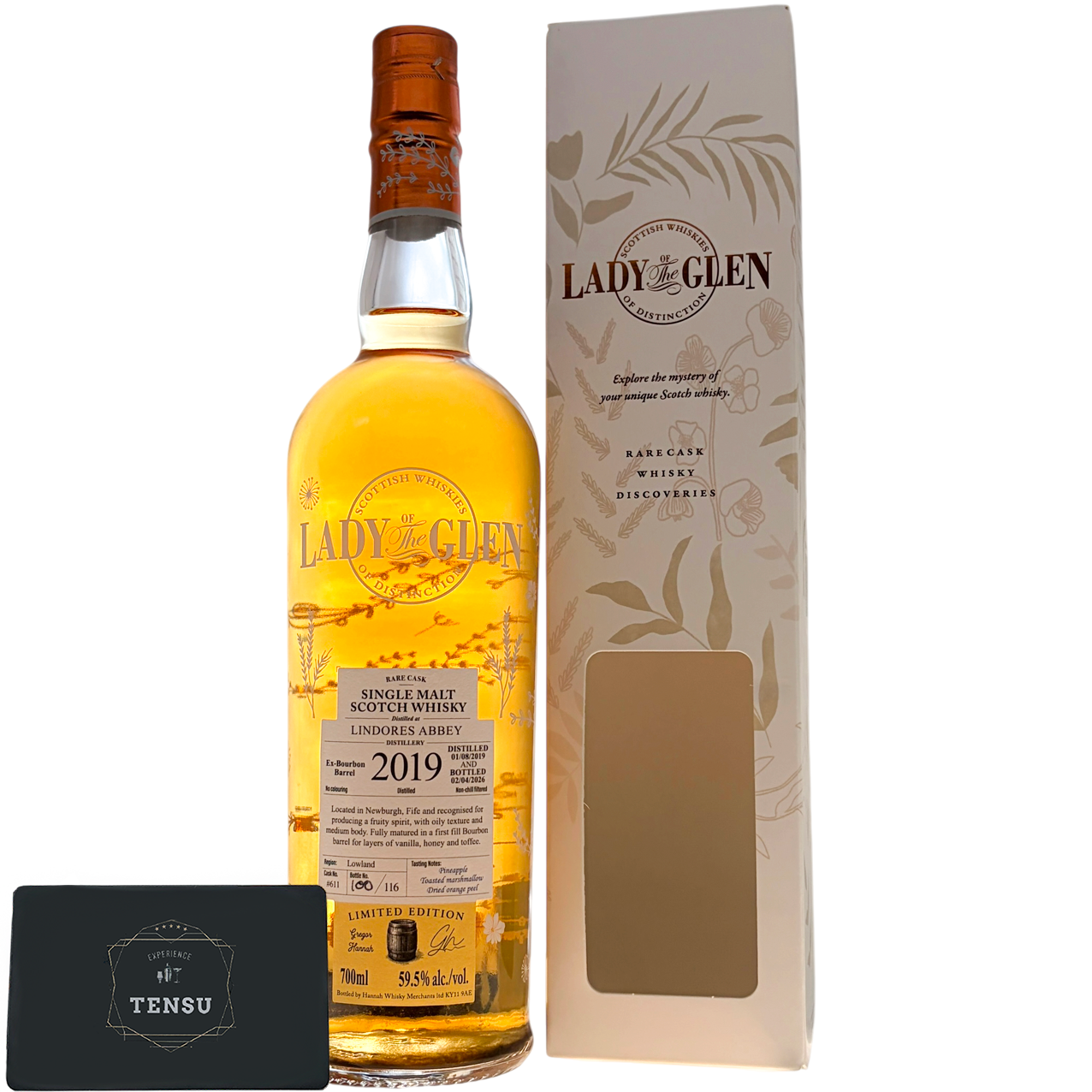 Lindores Abbey 6Y (2019-2026) 1st Fill Bourbon Barrel 59.5 "Lady of the Glen"