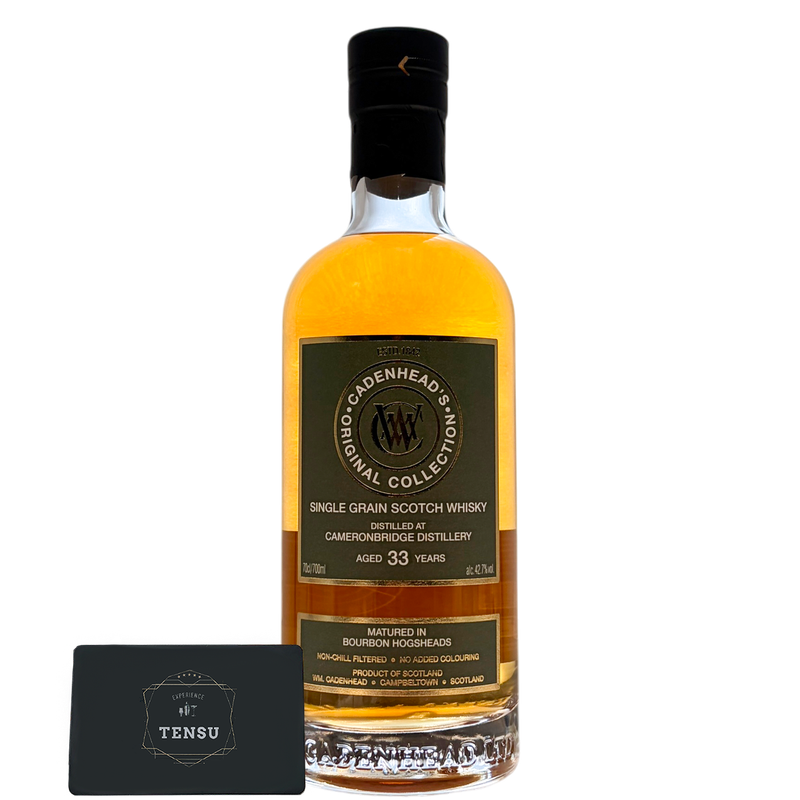 Cameronbridge 33Y (1992-2026) Bourbon Hogsheads 42.7 OC "Cadenhead's"