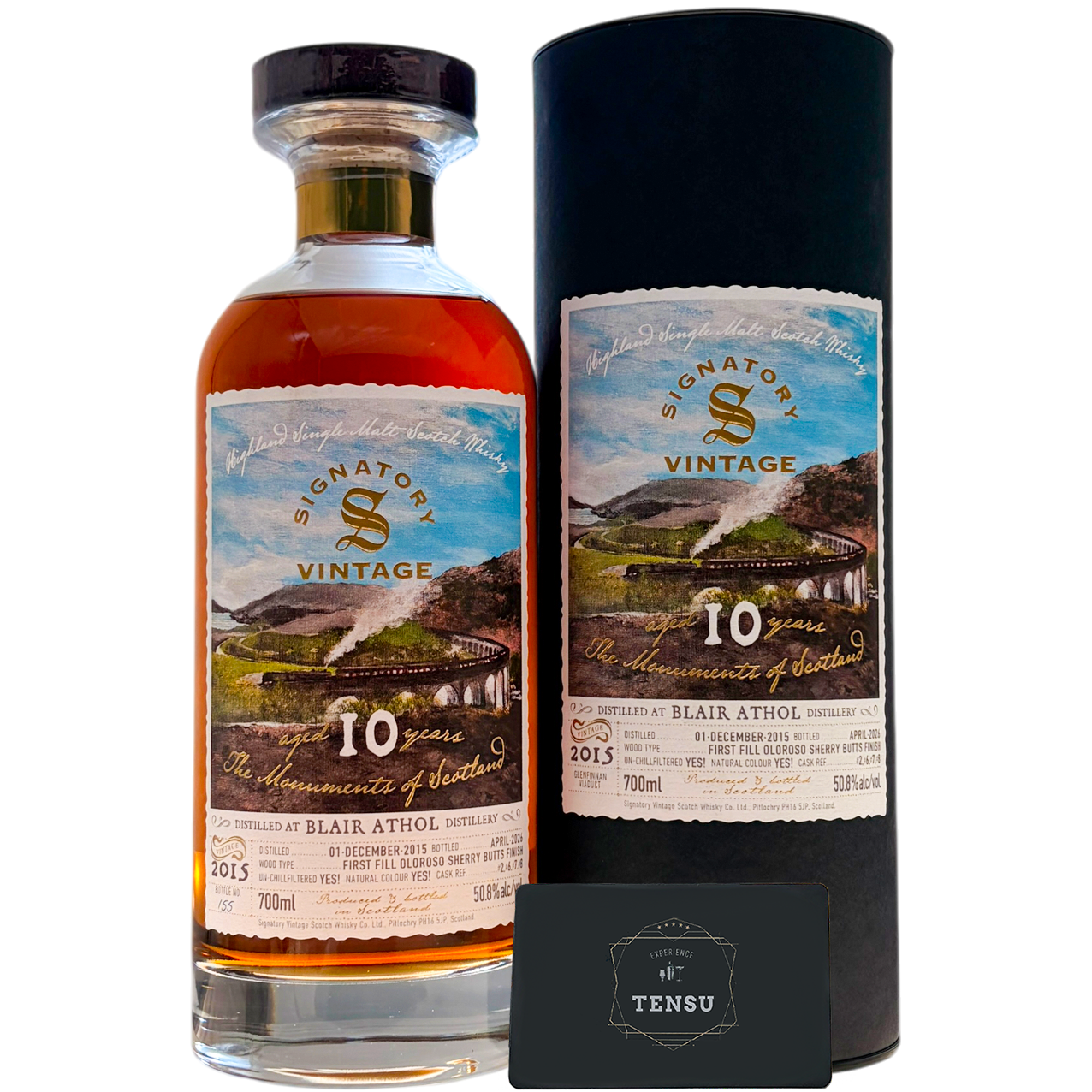 Blair Athol 10Y (2015-2026) 1st Fill Oloroso Butts 50.8 Monuments of Scotland "Signatory"