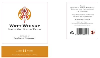 Ben Nevis 11Y (2015-2026) Barrel 53.7 "Watt Whisky"