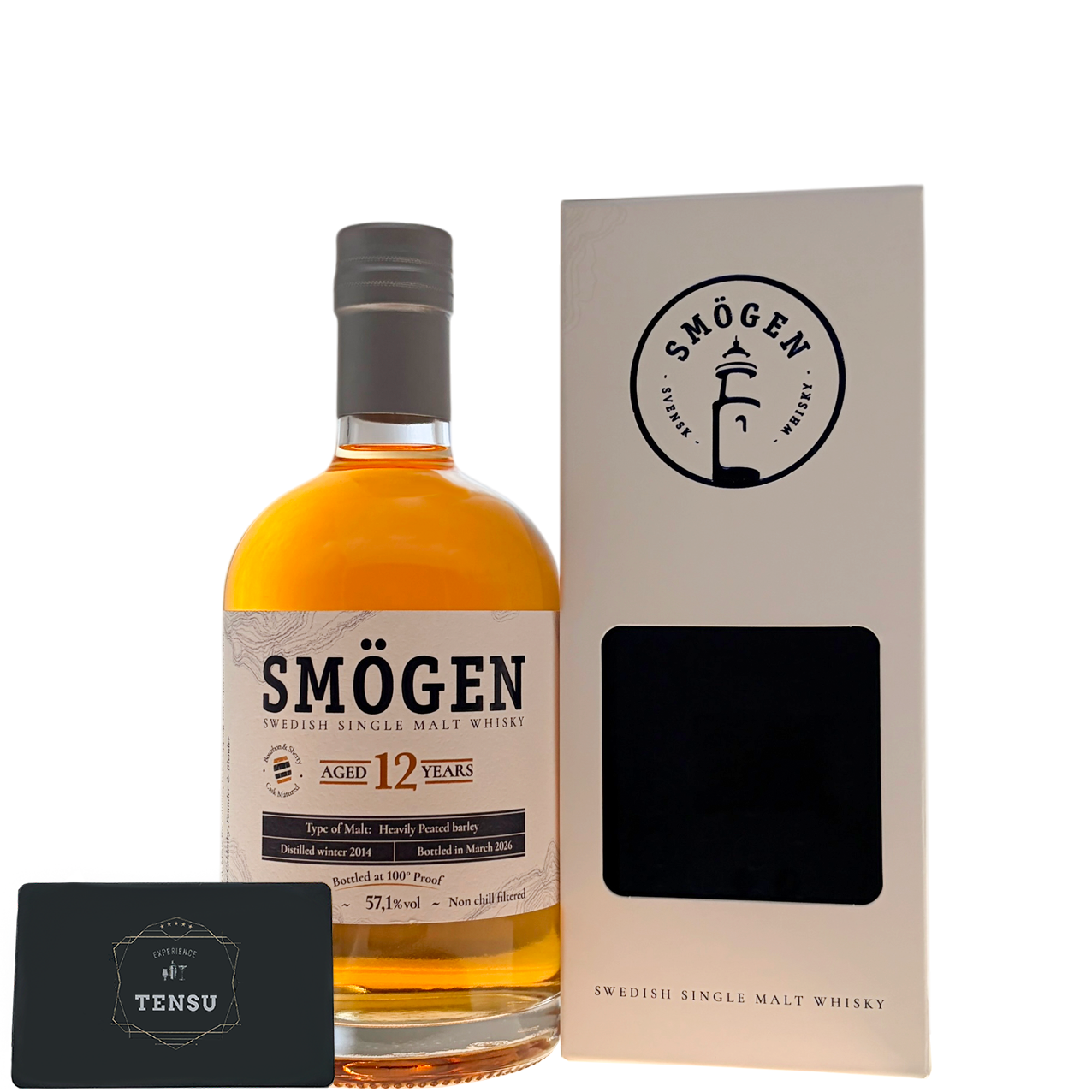 Smögen 12Y 100° Proof Heavily Peated Barley (2014-2026) Bourbon &amp; Sherry 57.1 "OB"