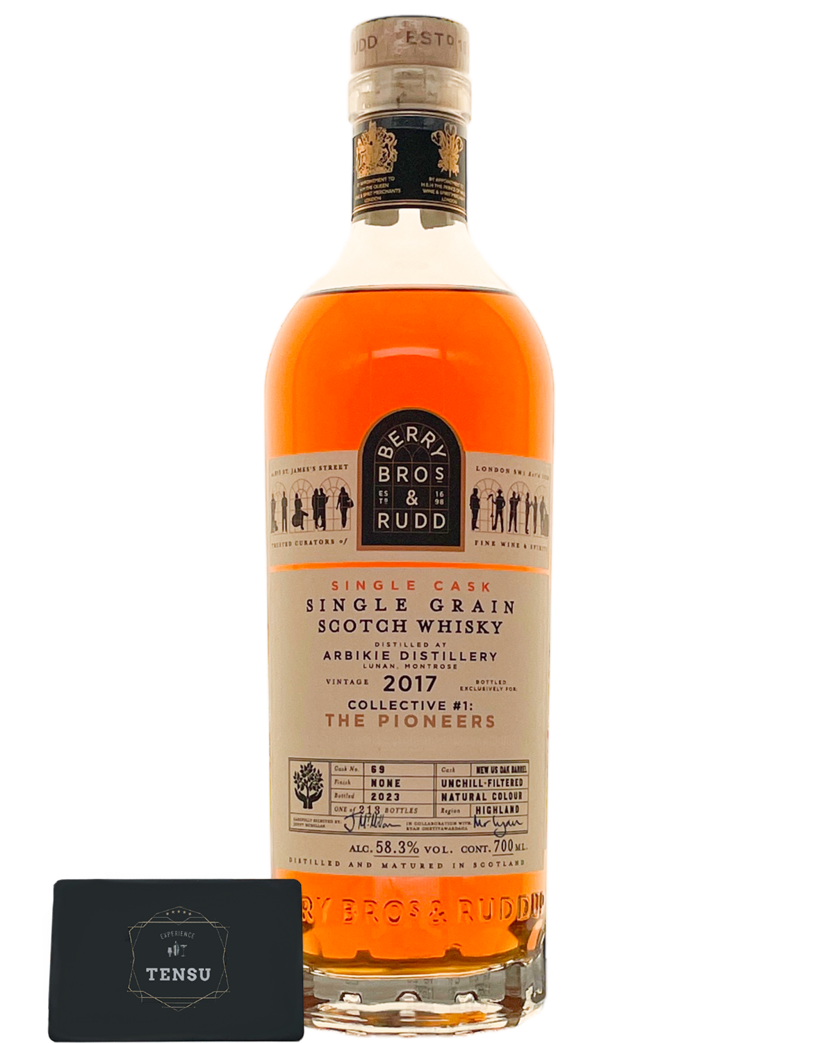 Arbikie Distillery (2017-2023) Single Virgin AO Barrel #69 CL#1 THE PIONEERS 58.3 "Berry Bros &amp; Rudd" [SAMPLE 2CL]