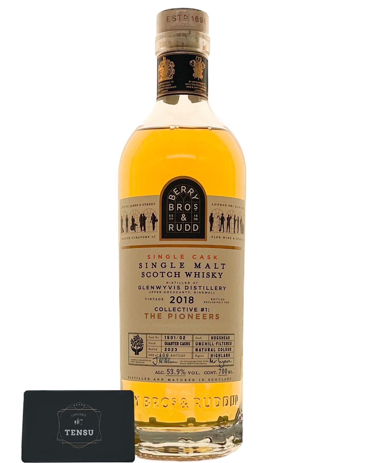 Glenwyvis Distillery (2018-2023) Single Cask #1501/02 CL#1 THE PIONEERS 53.9 "Berry Bros &amp; Rudd" [SAMPLE 2CL]