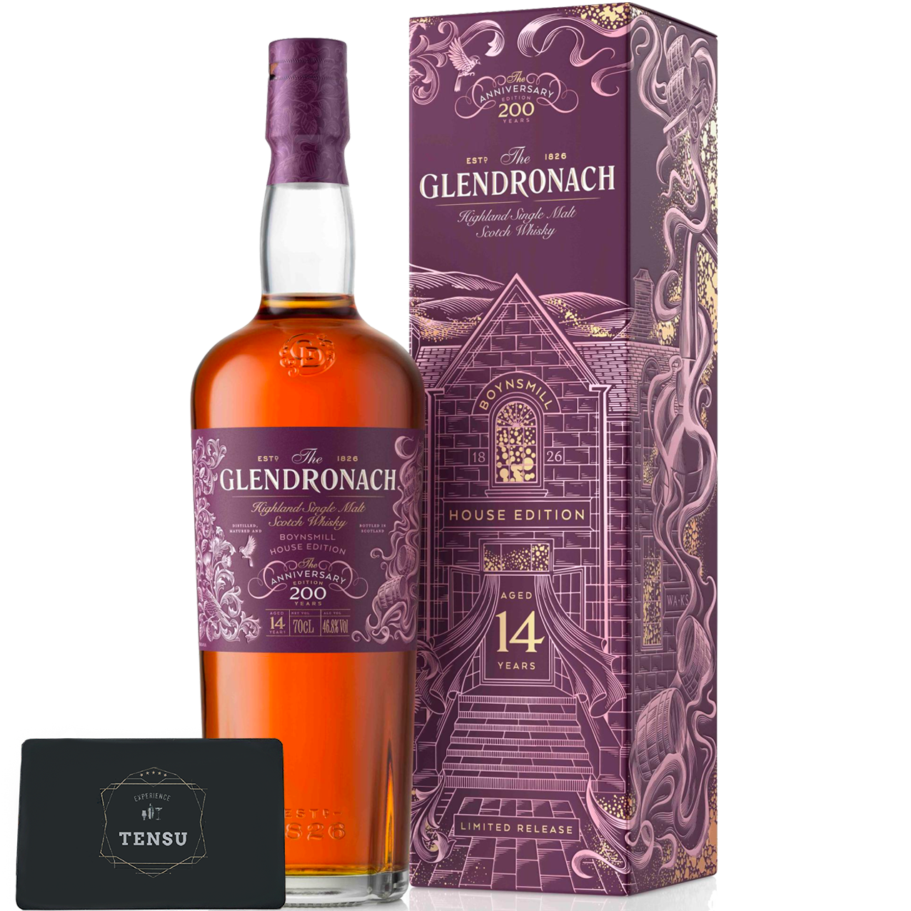 GlenDronach 14Y Boynsmill House 200Y Anniversary Edition (2026) Oloroso, PX Sherry &amp; Claret Red Wine Casks 46.8 "OB"