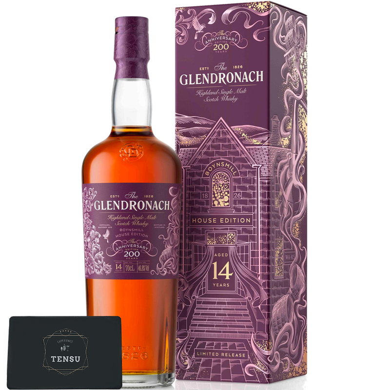 GlenDronach 14Y Boynsmill House 200Y Anniversary Edition (2026) Oloroso, PX Sherry &amp; Claret Red Wine Casks 46.8 "OB"