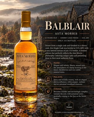 Balblair 12 Years Old (2012-2025) Sherry Cask Finish 51.0 "Asta Morris"