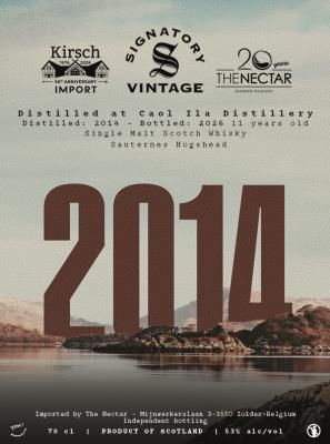 Caol Ila 11Y (2014-2026) Sauternes Hogshead Matured 53.0 "The Nectar × Kirsch × Signatory"