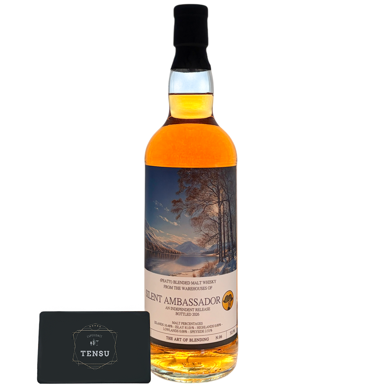 Peaty Blended Malt Whisky (2026) Ex-Bourbon &amp; Ex-Sherry Cask 50.9 AOB06 "Silent Ambassador"
