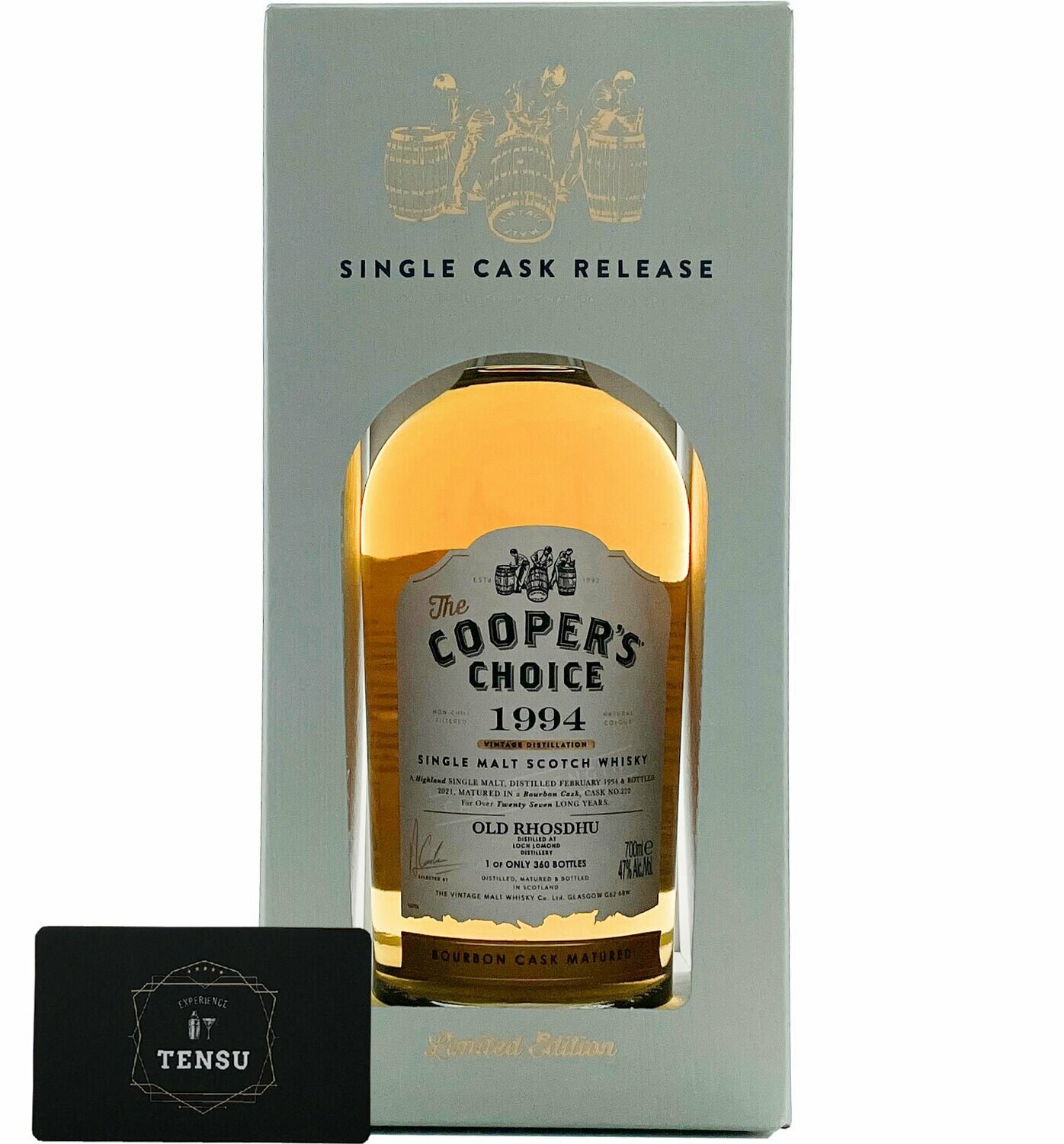 Old Rhosdhu 27 Years Old (1994-2021) Bourbon Cask 47.0 "Cooper's Choice" [SAMPLE 2CL]