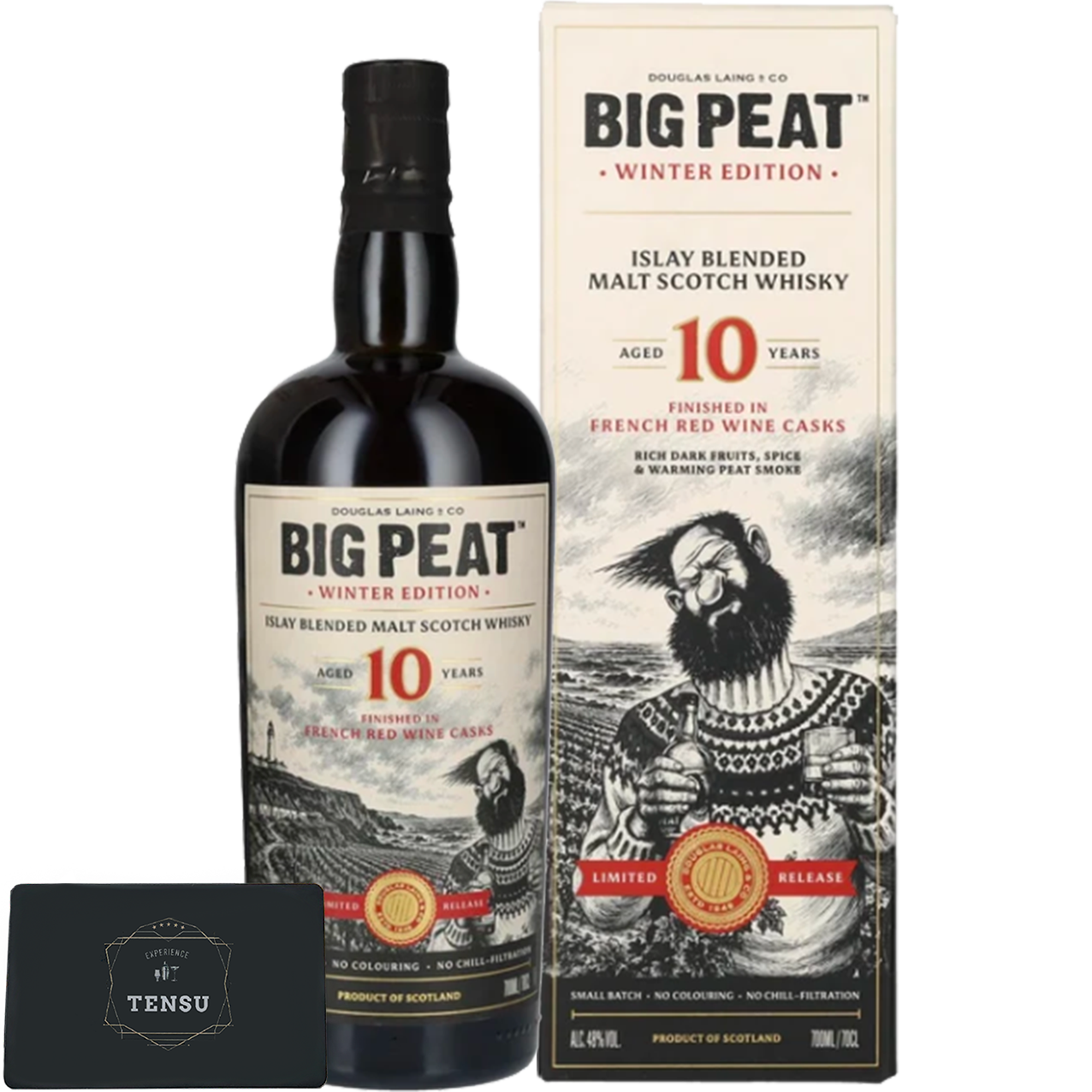Big Peat 10Y Winter Edition 2026 - Islay Blended Malt Scotch Whisky (2026) French Red Wine Casks Finish 48.0 "Douglas Laing's"