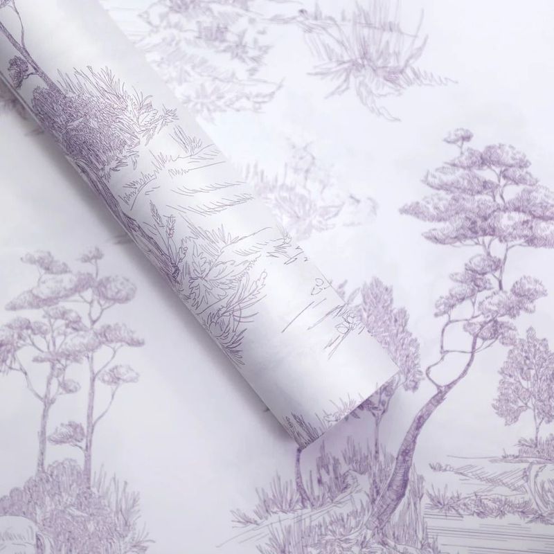 Patterned foil Lilac
