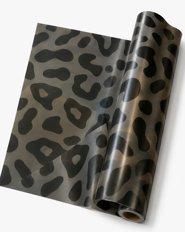 Matte foil with LAMPART pattern black