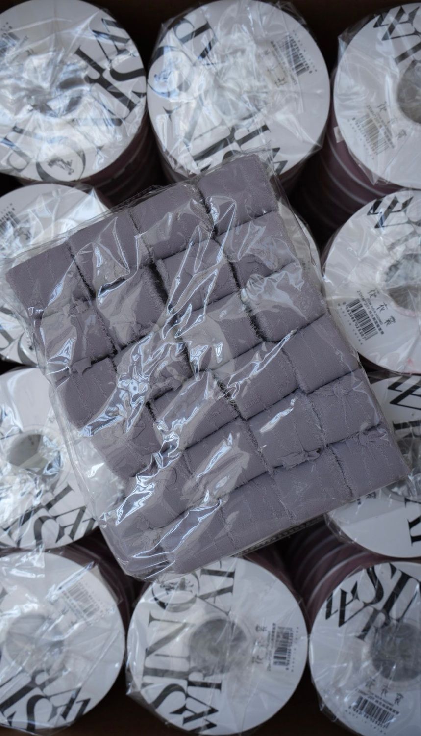 Wstążka Szyfonowa Grey 5280 X25