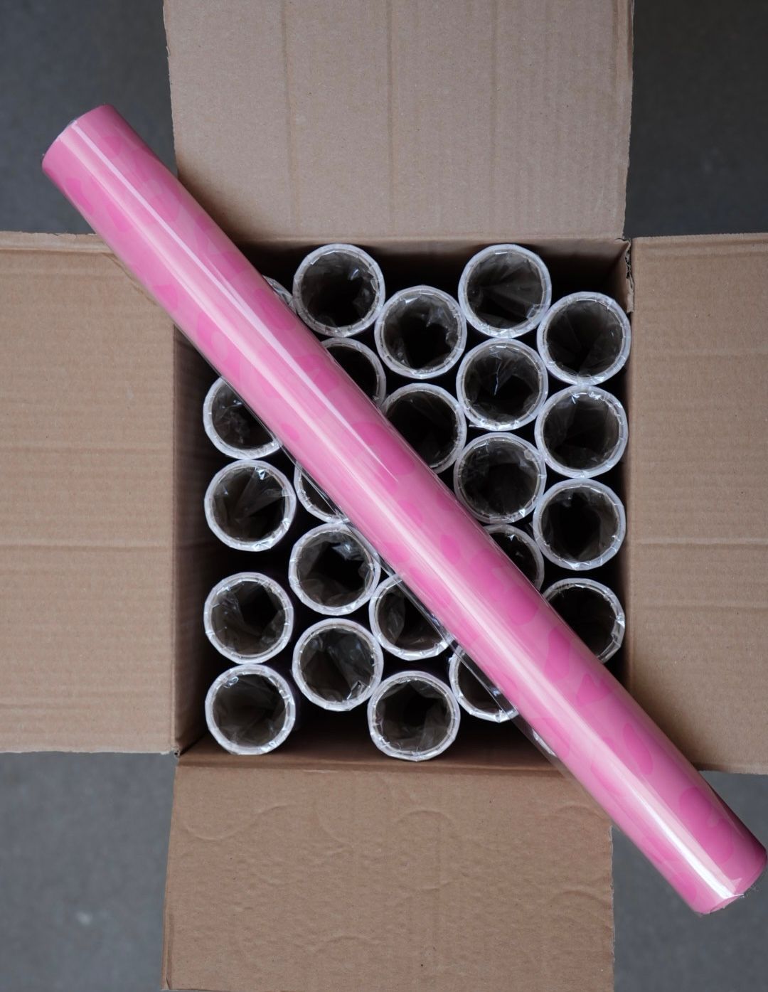 Matte film with pattern  LAMPART Pink x 25