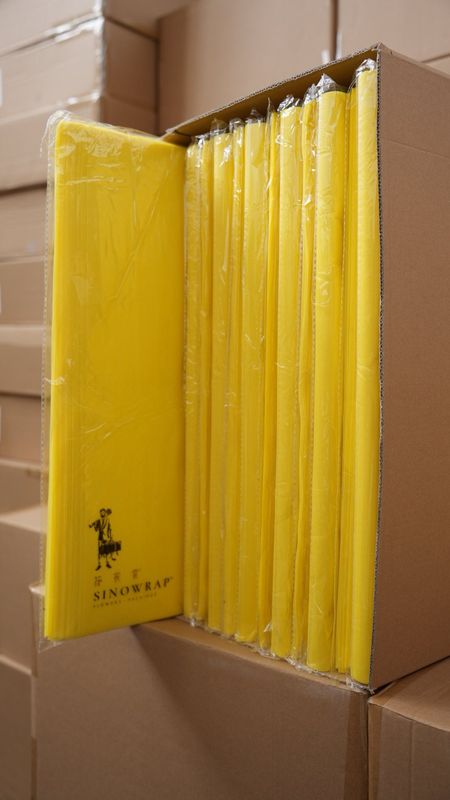 Waterproof Floristry Packaging 242 Yellow 30X