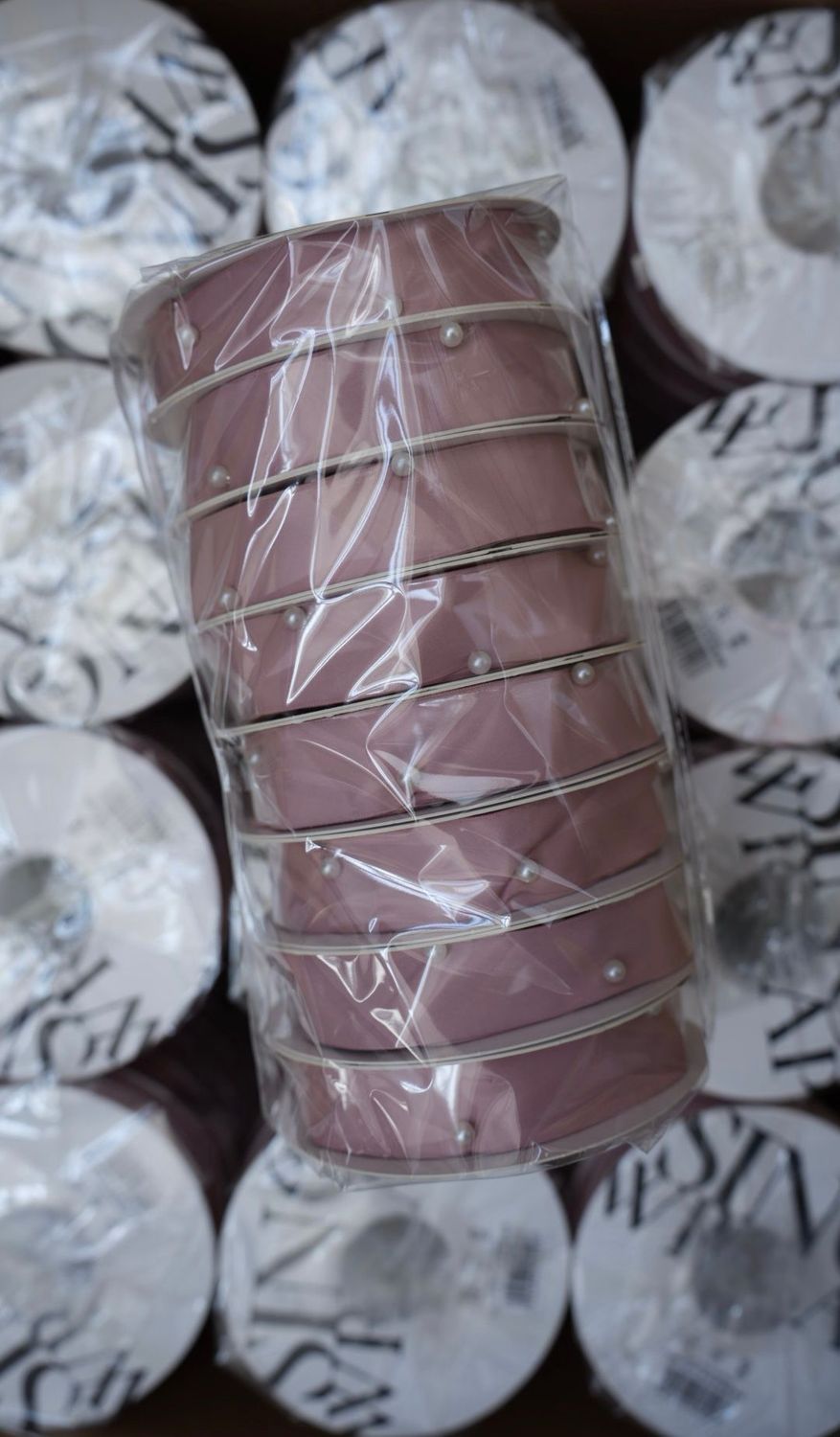 Ribbon with Pearls 162 Peony X8