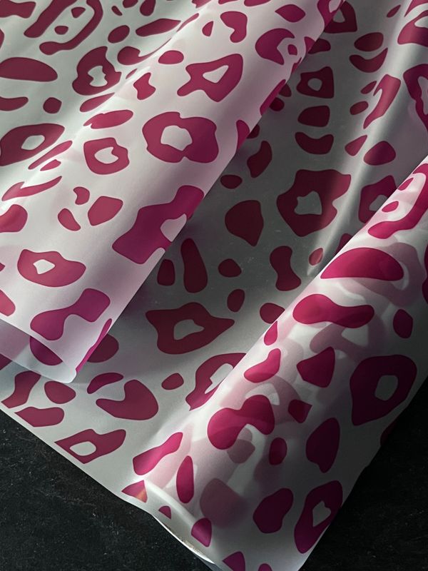 Matte Folie mit LAMPART-Muster Fuchsia