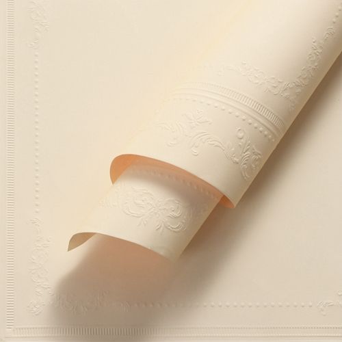 Embossed Paper 02 Beige (10 ark, 53 × 53 cm)