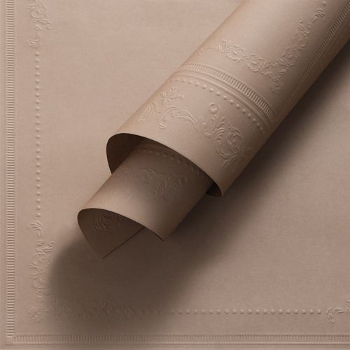 Embossed Paper 08 Milky Tea (10 ark, 53 × 53 cm)