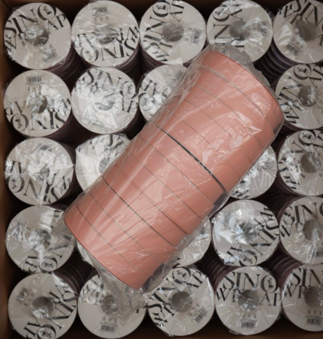 Textured Ribbon 1213 Peach x12