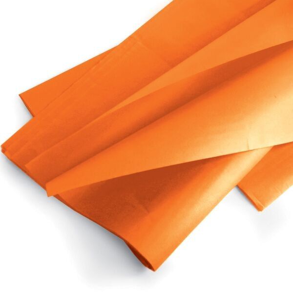 Clayrtons Colored Tissue Paper Orange (50x75 cm)