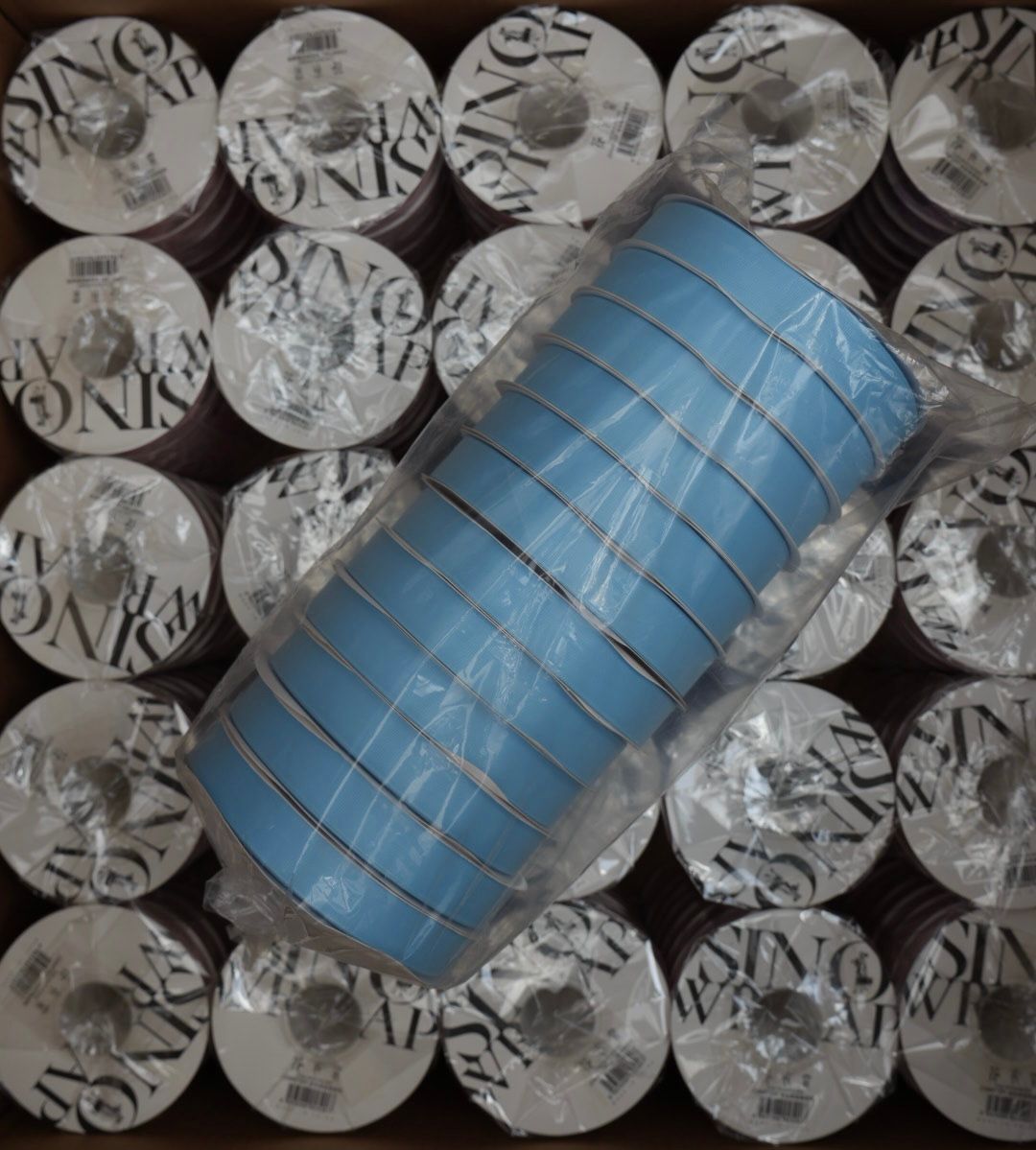 Textured Ribbon 1184 Lt Blue x12