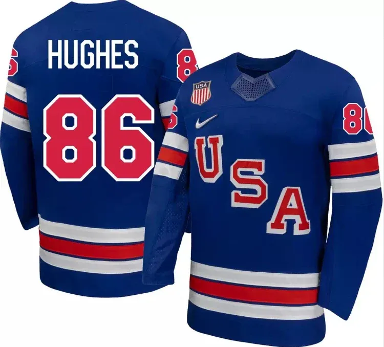 Jack Hughes Blue Winter Olympics 2026