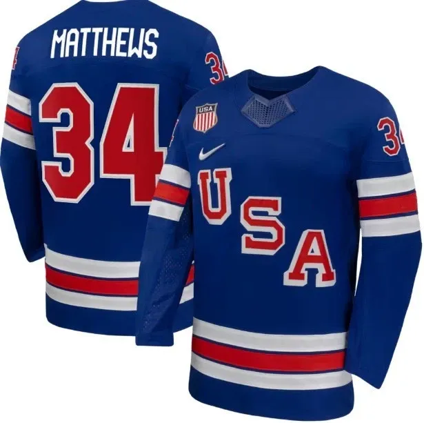 Auston Matthews Blue Winter Olympics 2026