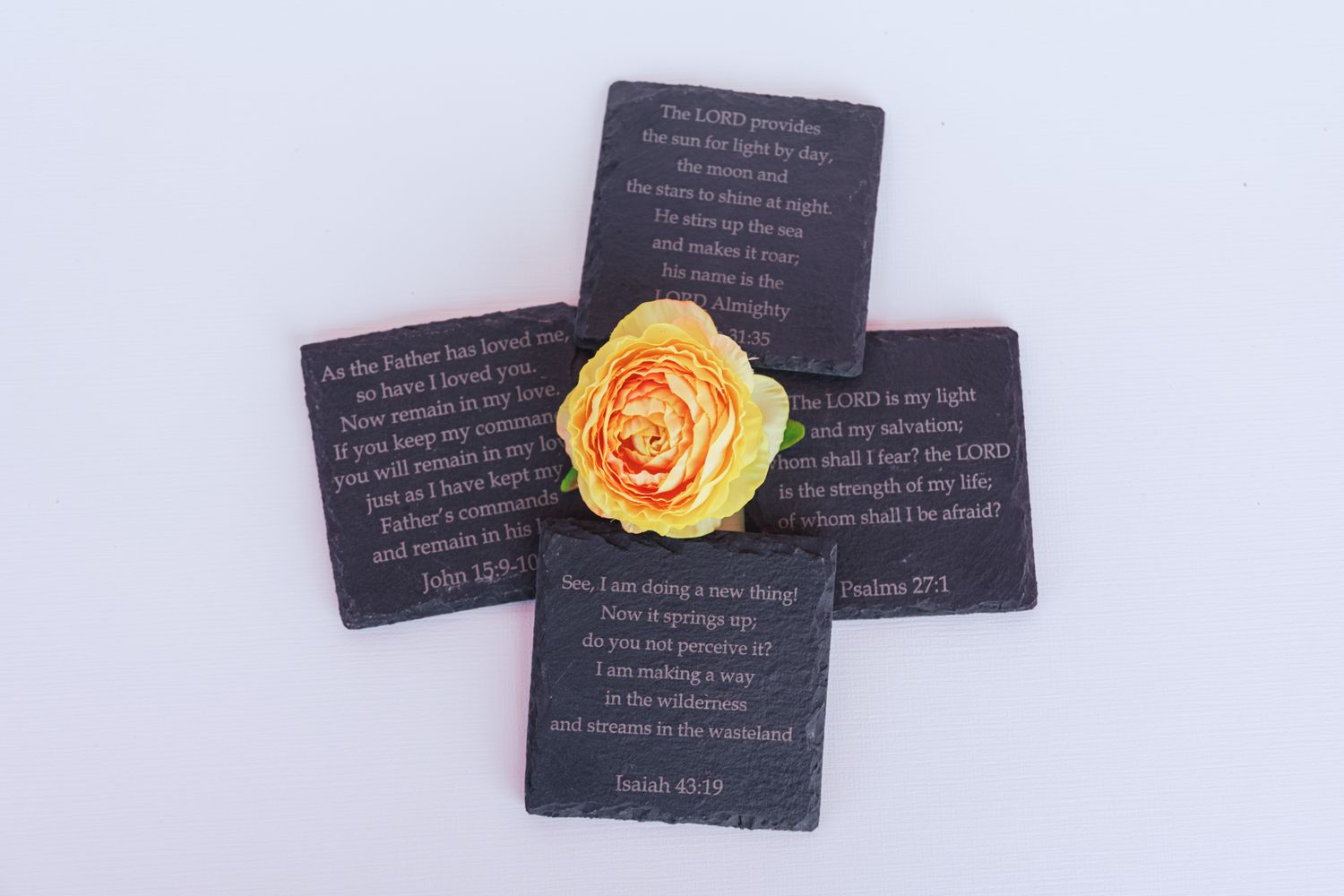 Christian Coasters - Square Set of 4