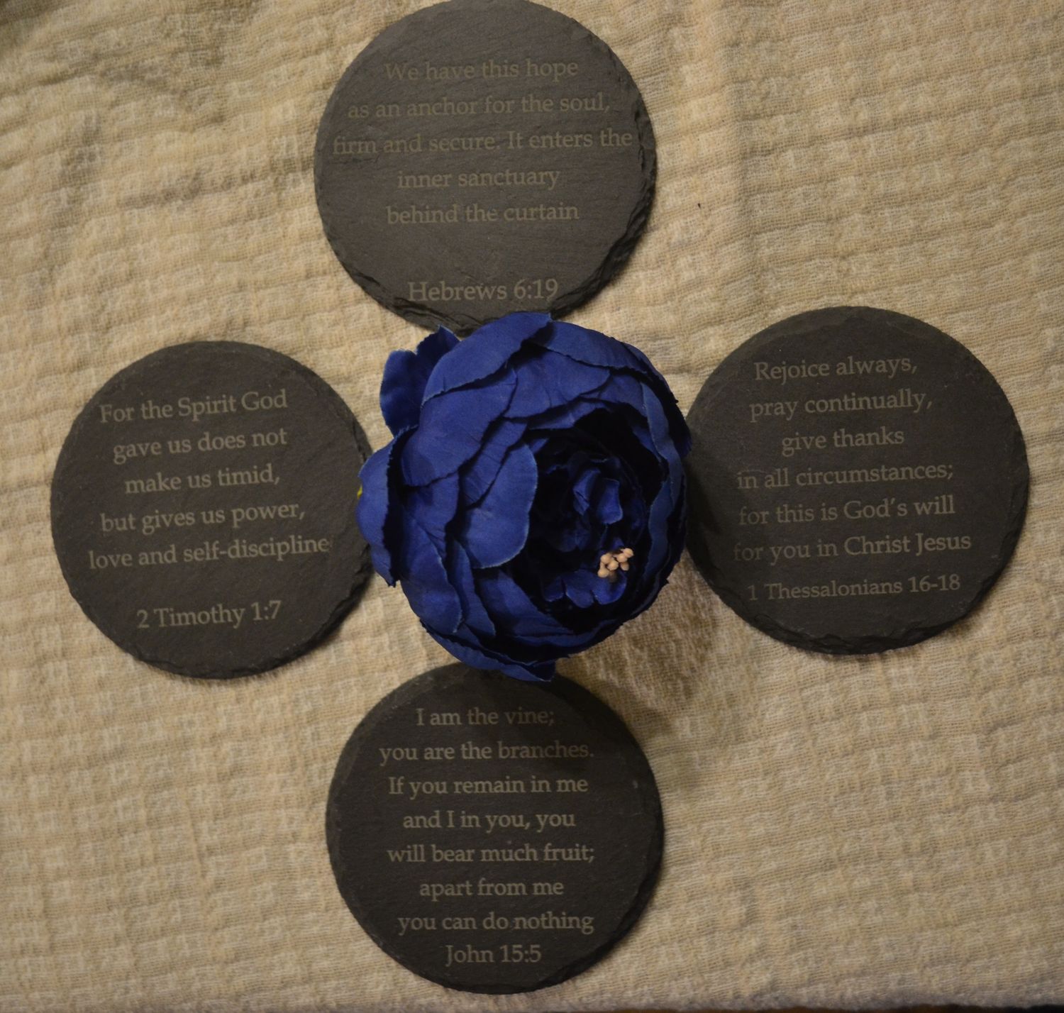 Christian Coasters - Circle Set of 4